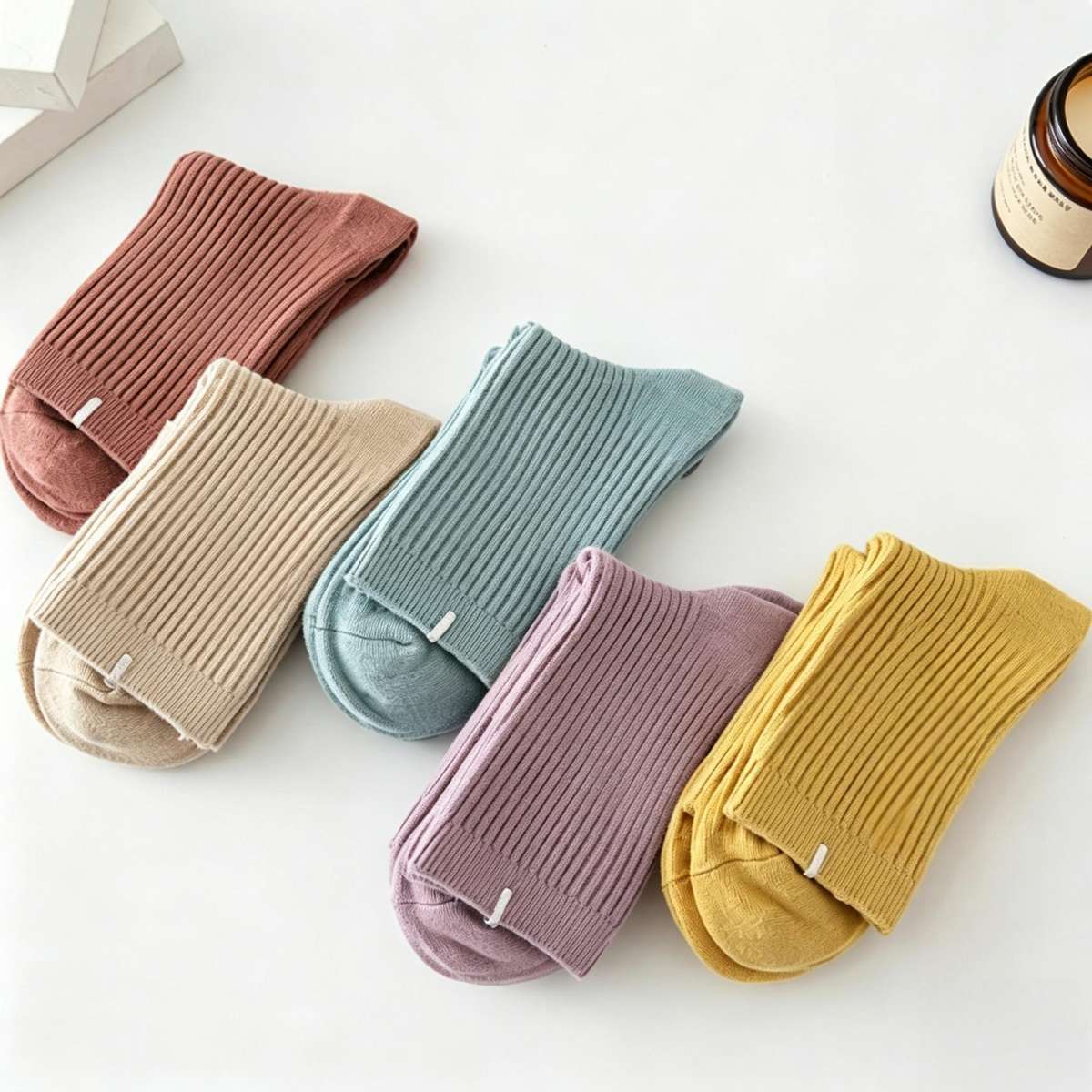 Women S Socks Color 5 Pairs Of Black Size Onesize