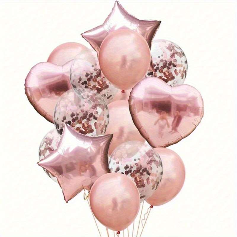 Balloon Color Rose Golden Theme Set
