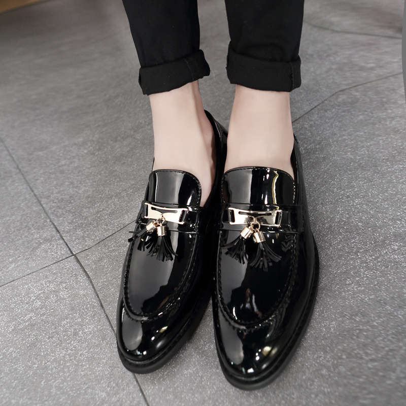 Mens Leather Shoes Color Black Sizeuk 5.5