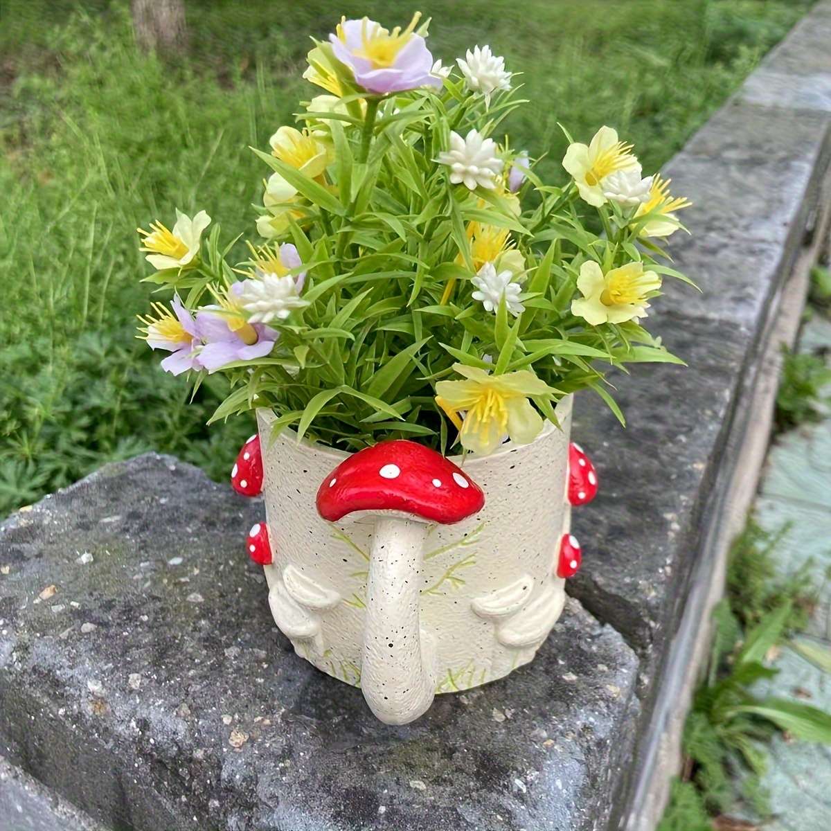 Flowerpot Model Flower Pot Mushroom