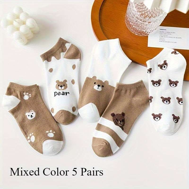 Women S Socks Items Mixed Color 5 Pairs