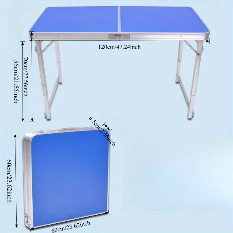 7pcs Durable Camping Table Stool Set Lightweight Portable Stools That Can Also