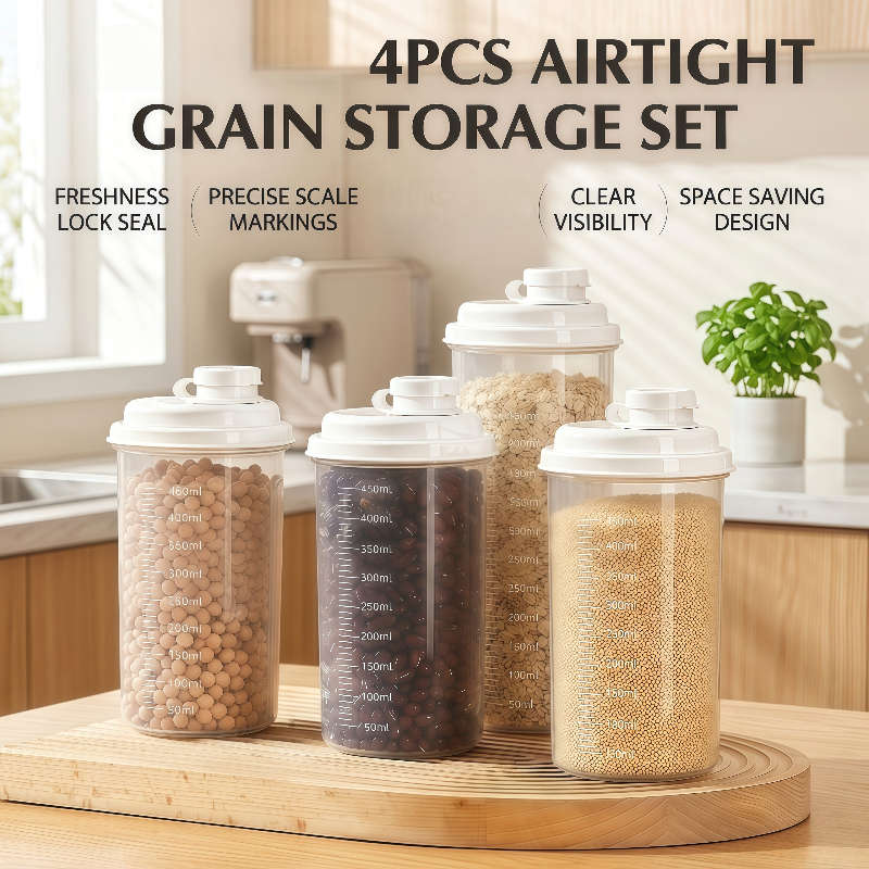 Sealed Jar Color Transparent And Visible Quantity4Pcs