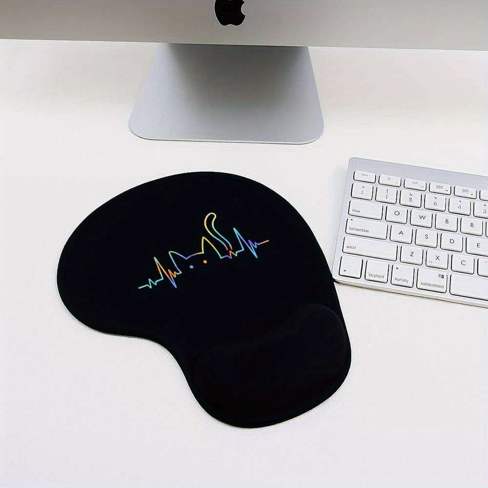 Professional EcoFriendly Heartbeat Mouse With Wrist Rest For Study Room Pink