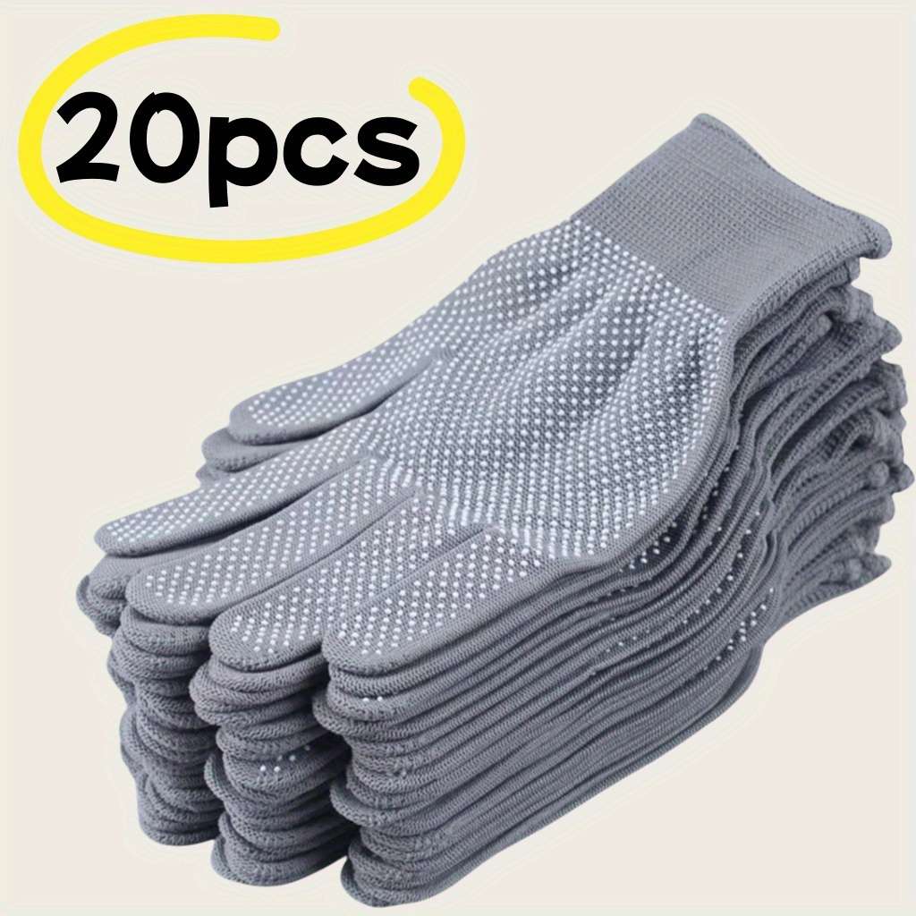 Work Gloves Color Grey Size 10 Pieces  5 Pairs