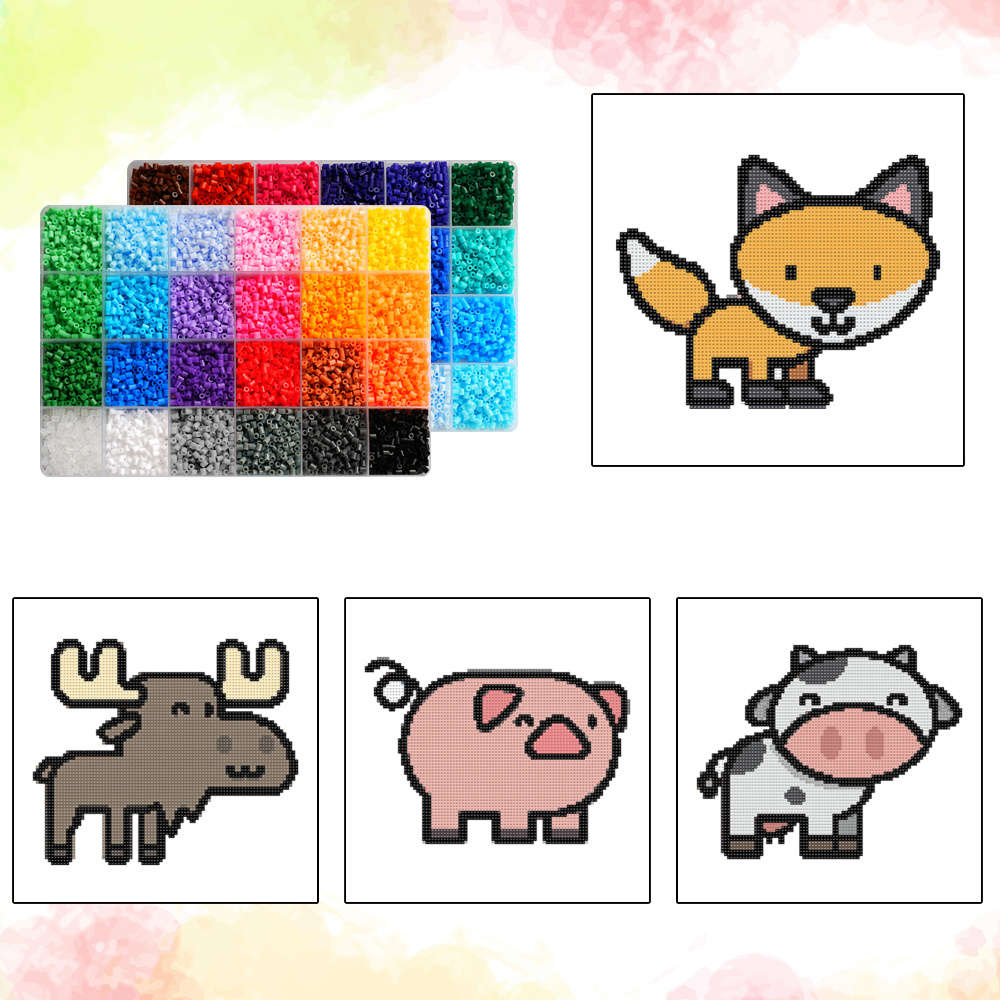 Perler Bead Set 48 Colors Box