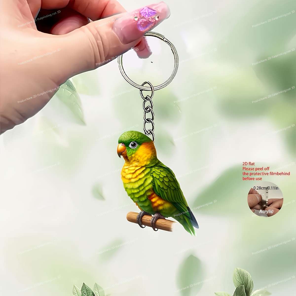 Keychain Ornament Material Acrylic