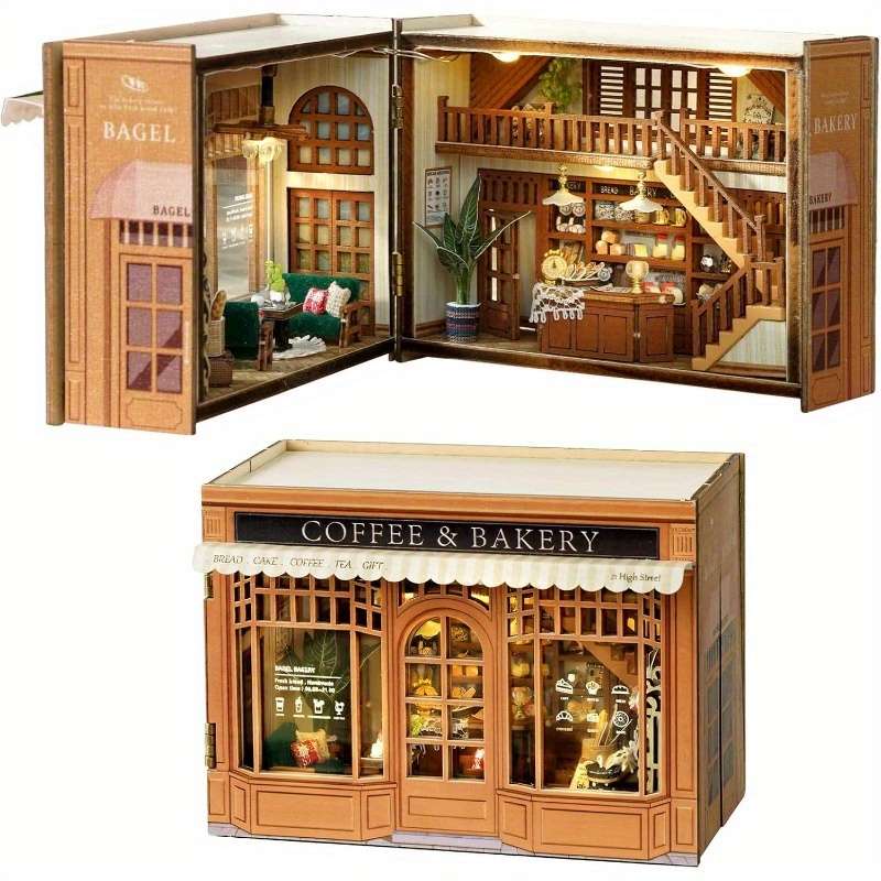 3D Building Model Puzzle Set Color Bagel Time