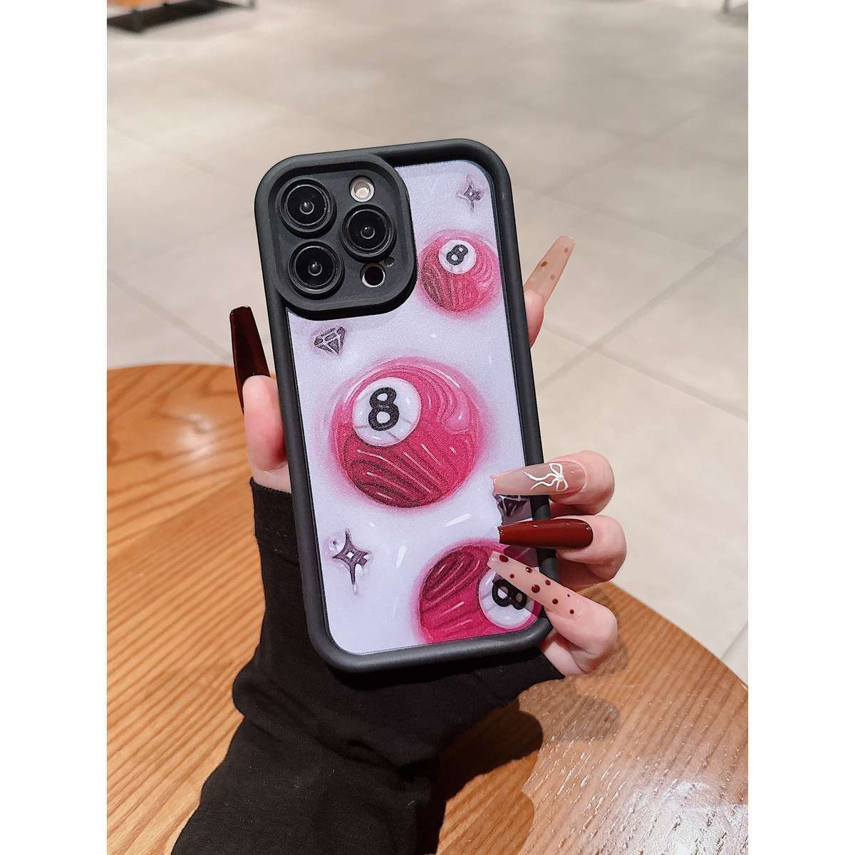 1Pc Mixed Color  For iPhone 16 Plus Virgin Mary design Phone Case