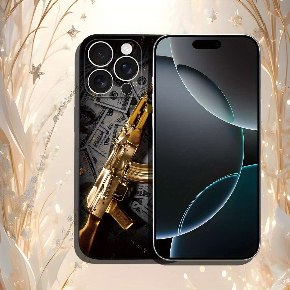 1Pc Black For iPhone 13 Mini Beautifully Designed Phone Case