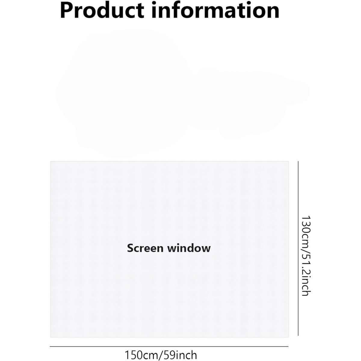 Mosquito Screens For Doors And Windows White Edge White Network Size 65cm*135cm