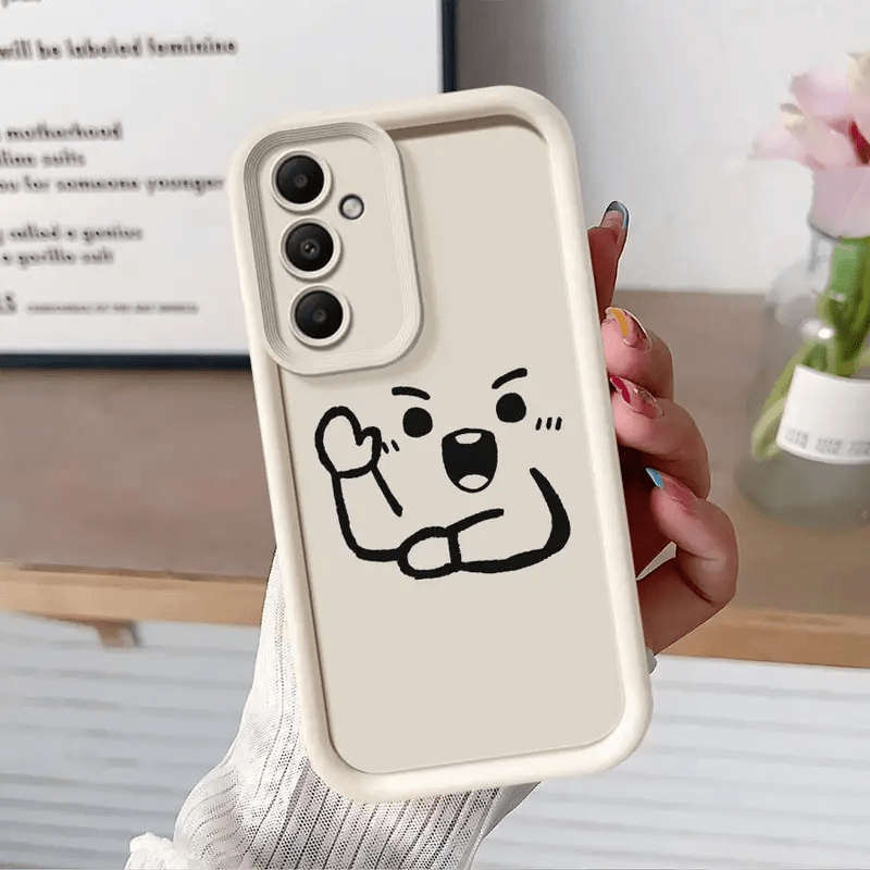 Phone Case Black Compatible Model Galaxy A7 2018