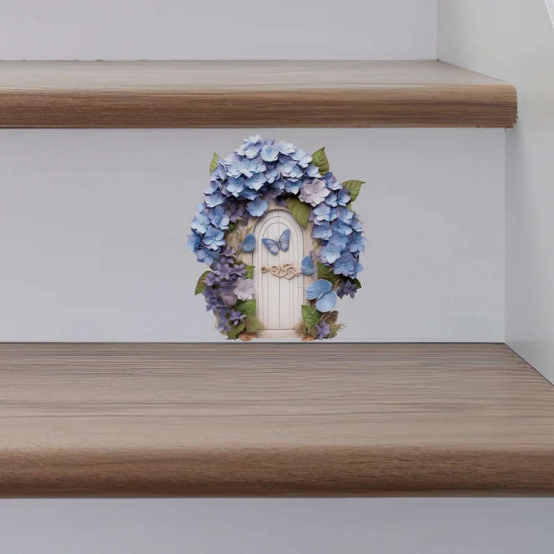 6Pcs Use Design Paper Single Decal Garden