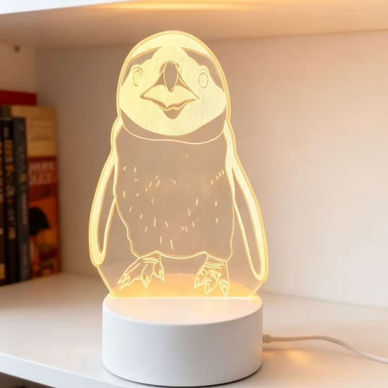 Night Light Style Monochrome Warm Light White Base