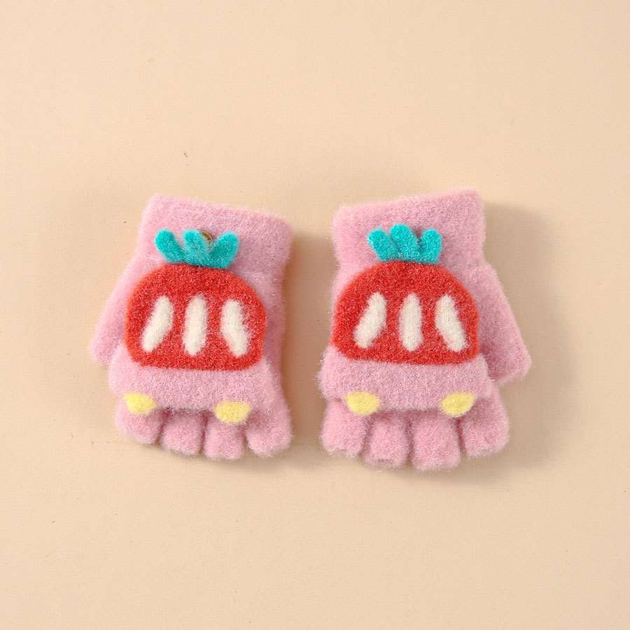Winter Gloves Color Pink Size 6 To 24 Months