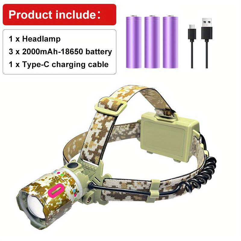 Headlamp Quantity 1Pack 6000Mah