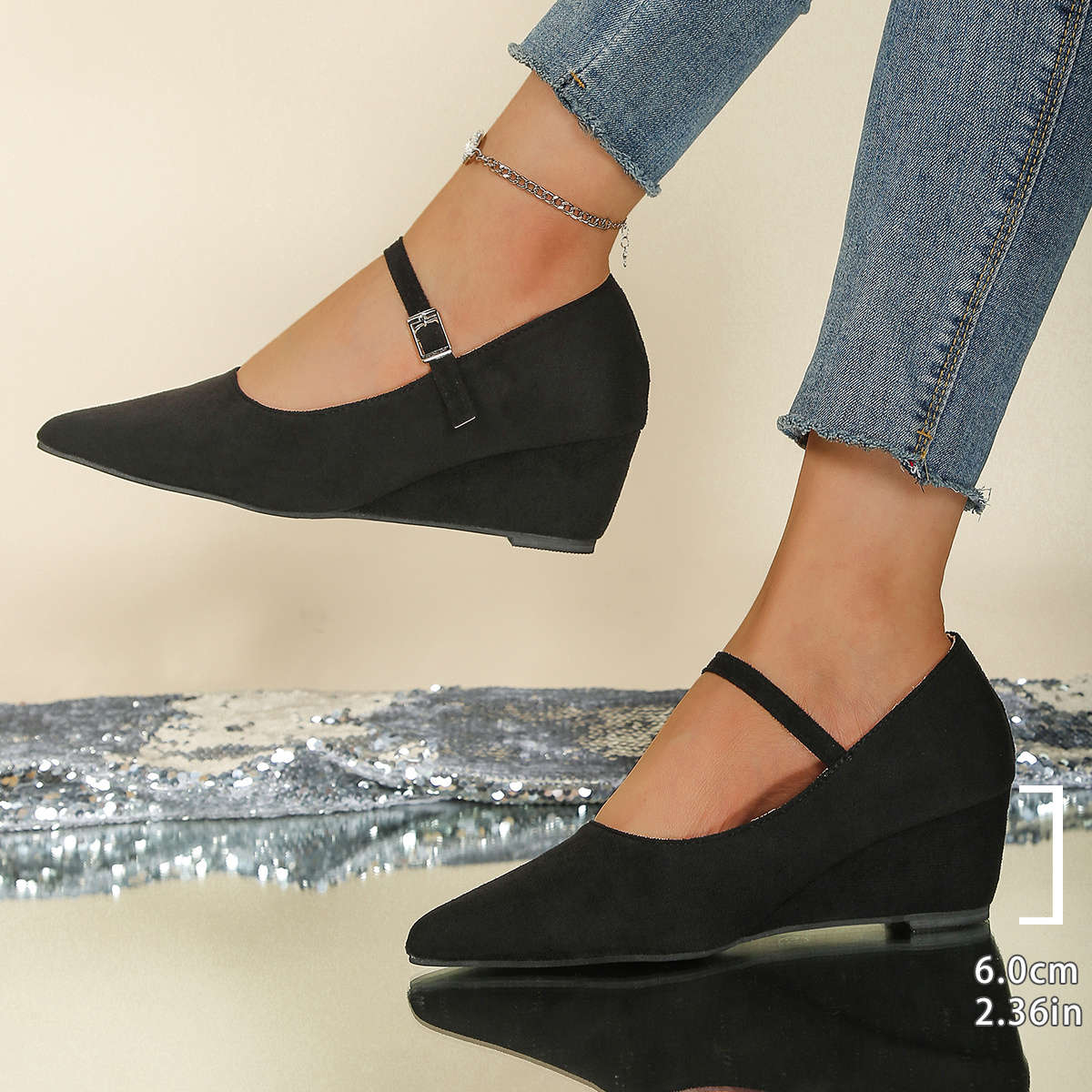 Women S High Heels Color Black Sizeuk 4