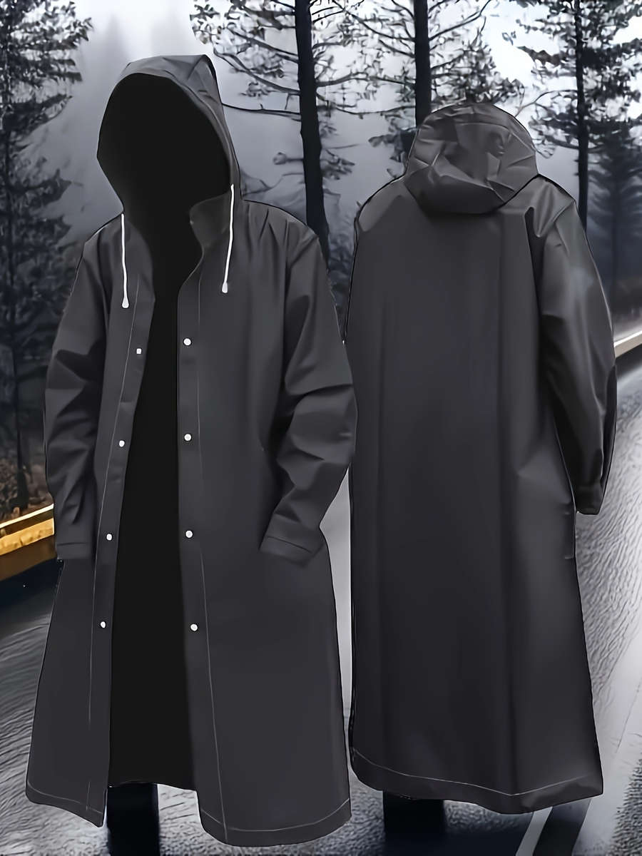 Raincoat Black Size Asian Xl