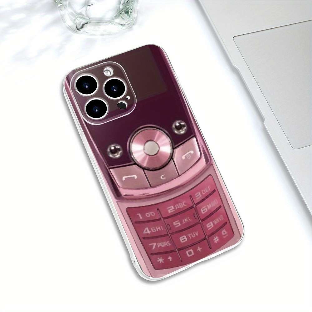 1Pc Transparent For iPhone 11 Pro Max Retro Mobile Phone Phone Case
