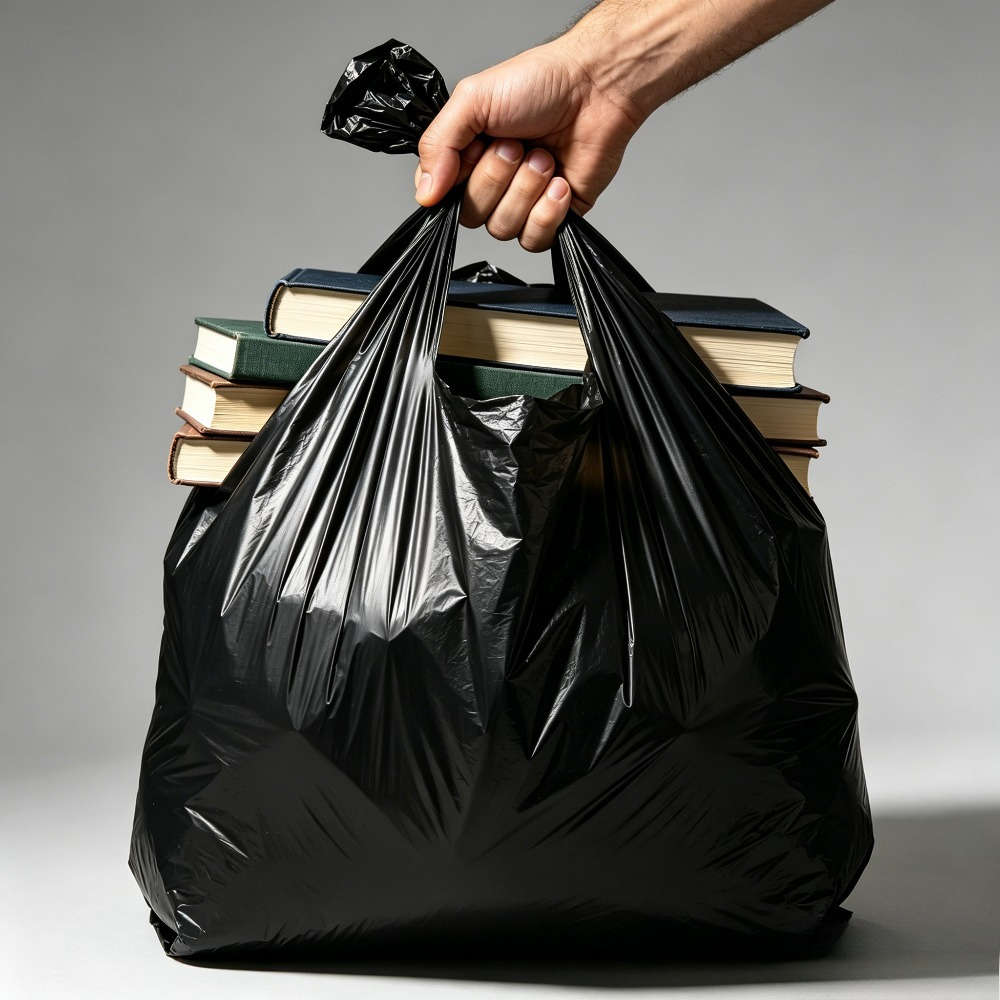 Trash Bag5 Rolls100 Pieces Black