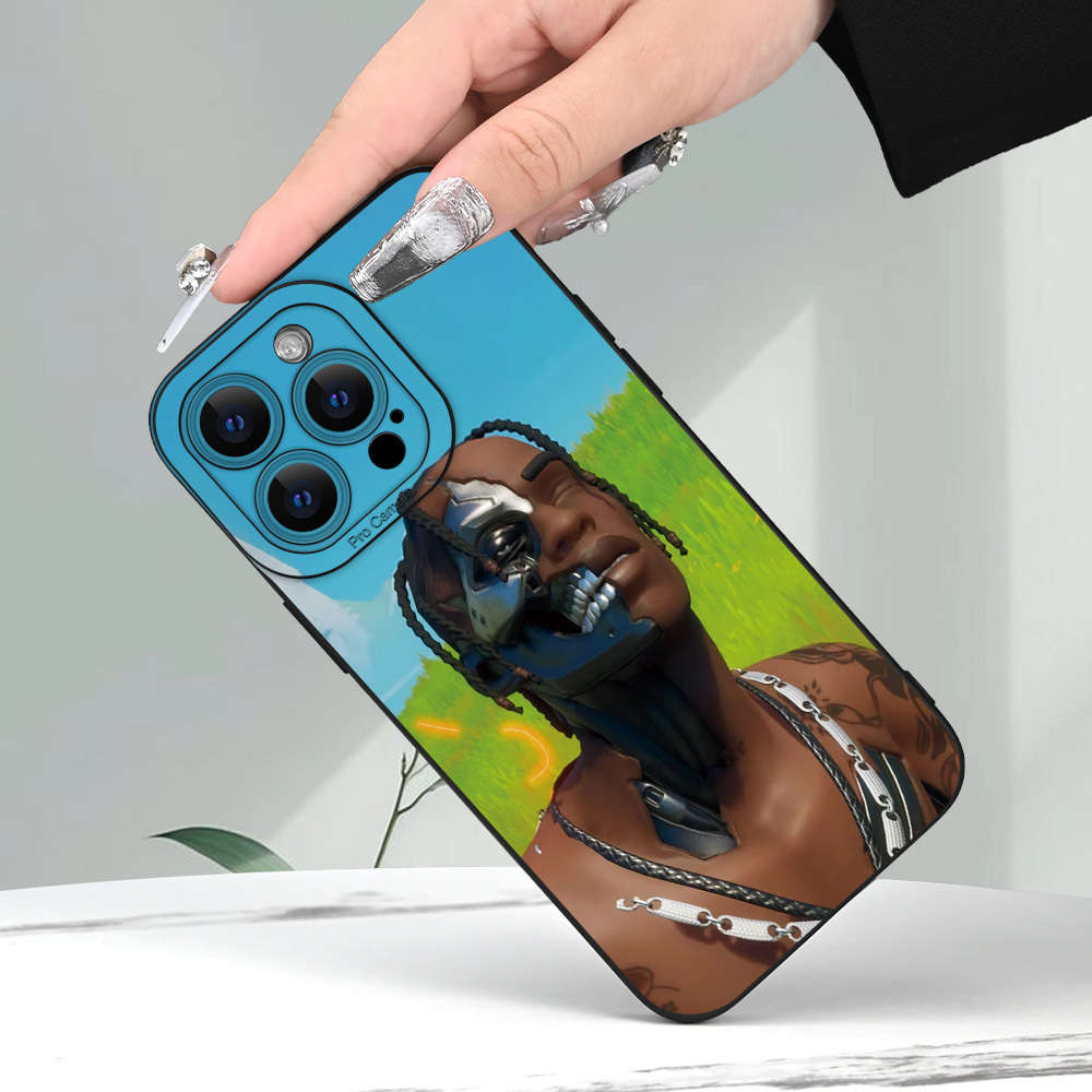 1Pc Black For iPhone 14 Dreadlock RAP Boy Phone Case