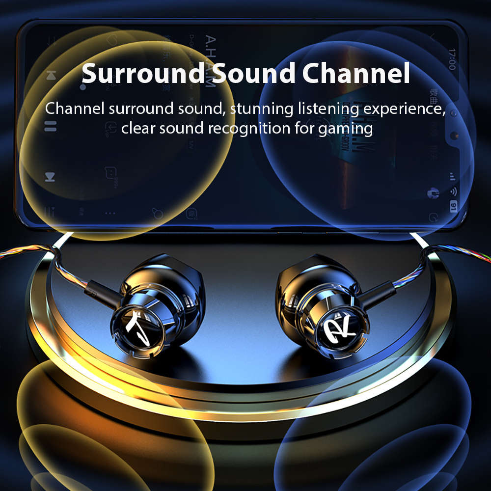 Wired Headphones 3.5Mm Black