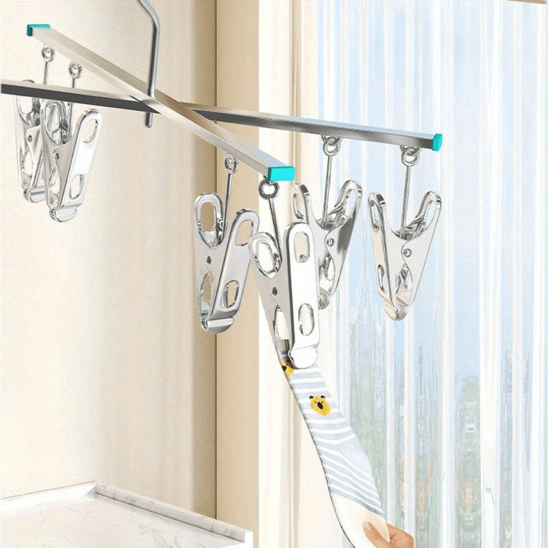 Clothes Rack Silvery Model 1 Item