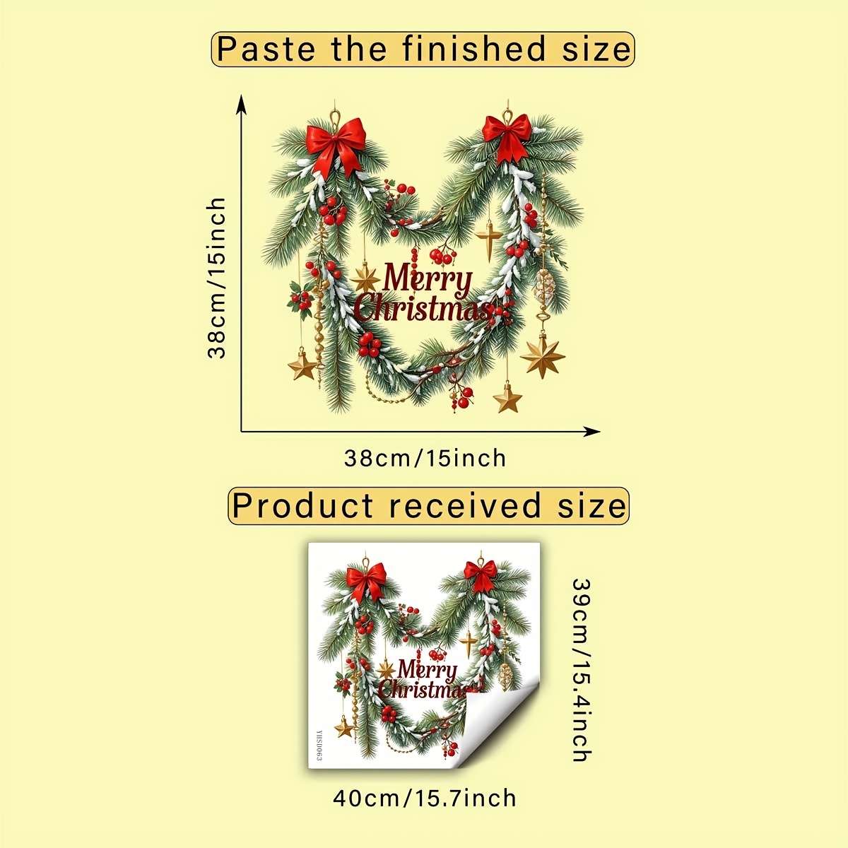 Christmas Decorations Size 40Cm39Cm Quantity 1