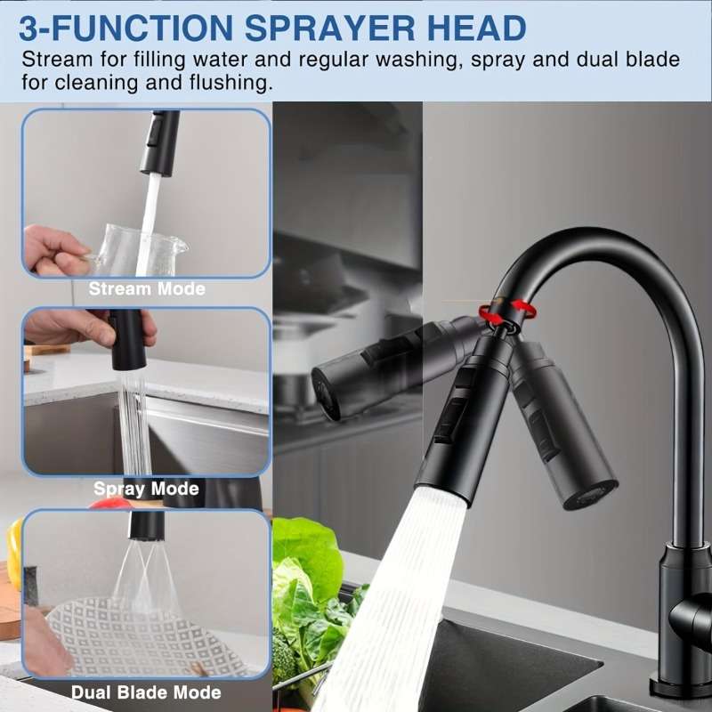 Black Kitchen Faucet
