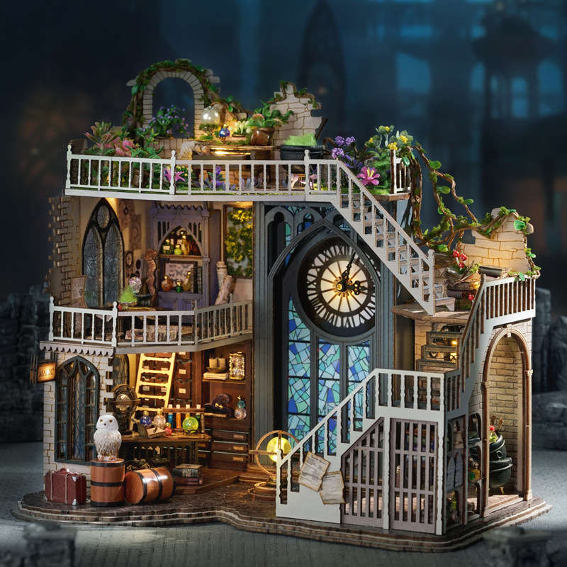 Building Toy Architectural Model Toy Set Style Lv 003 Magic House  Add   Dust Cover