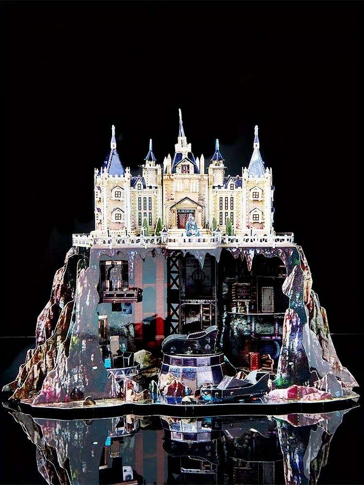 3D Building Model Puzzle Set Color Variant