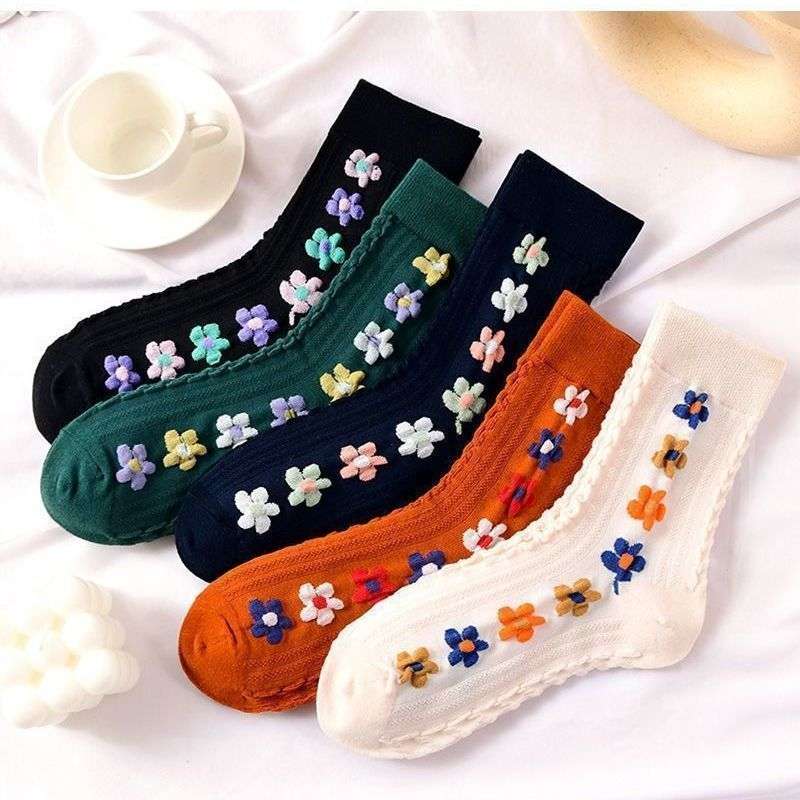 Women S Socks Color 5 Pairs To Mix And Match Size Onesize