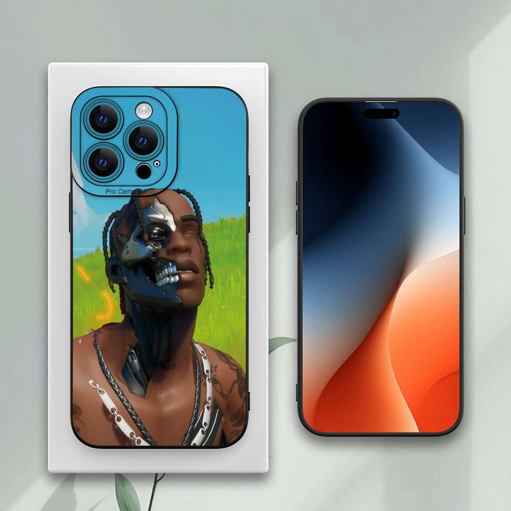 1Pc Black For iPhone 14 Dreadlock RAP Boy Phone Case