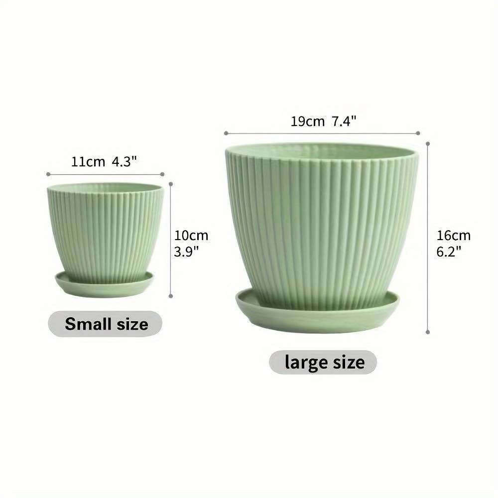 Flowerpot Color White 2Pc