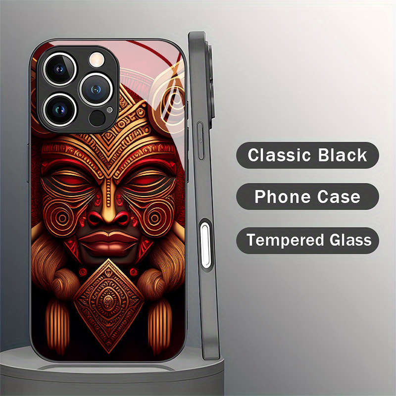 1Pc Mixed Color For iPhone 16 Plus African Totem Phone Case