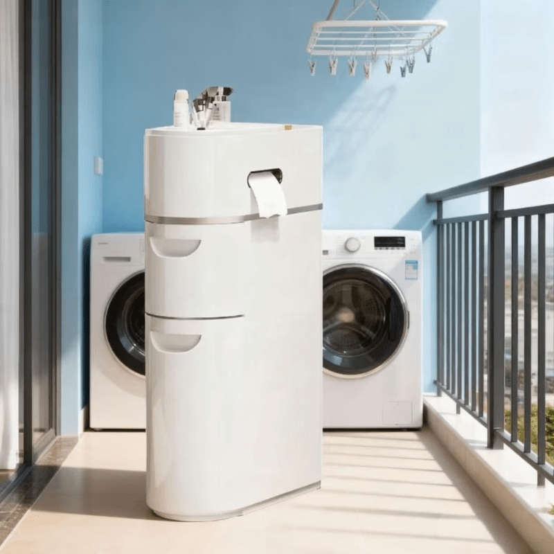 Bathroom Storage Rack Model 5 Layers  2 Teddy Bear Towels