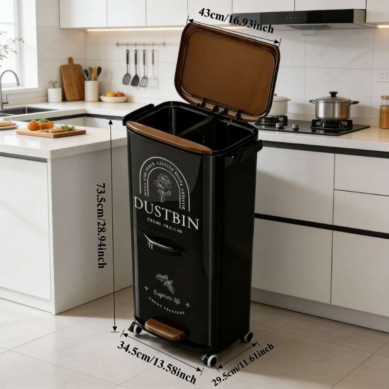Garbage Can Color Rose Red Modeldafcasds6