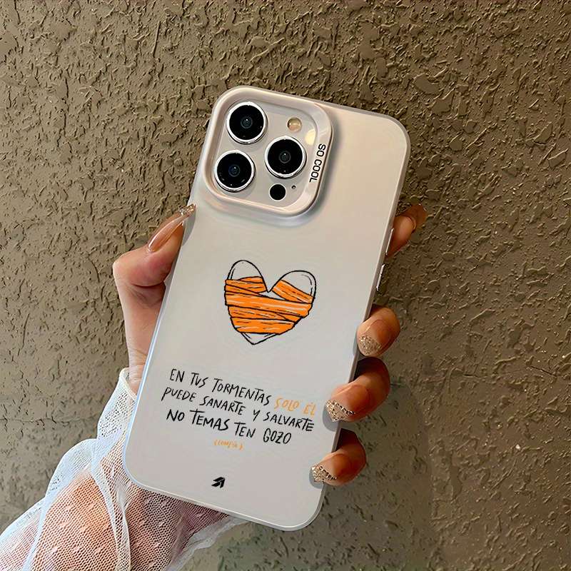 1Pc White For iPhone 16 Pro Max Stylish And Aesthetically Phone Case