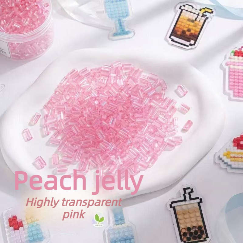 Perler Bead Set High Transparency Orange 2Pcs