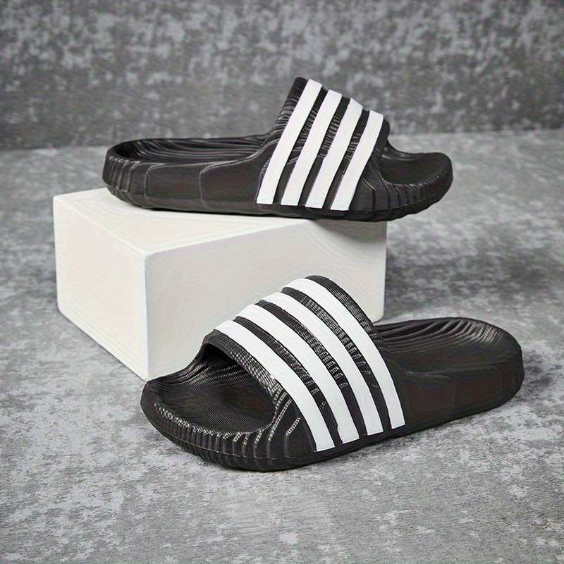 Men Slippers Summer Style Black Size Uk 7.5
