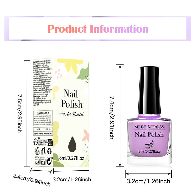 Nail Polish Color 6Pcsset