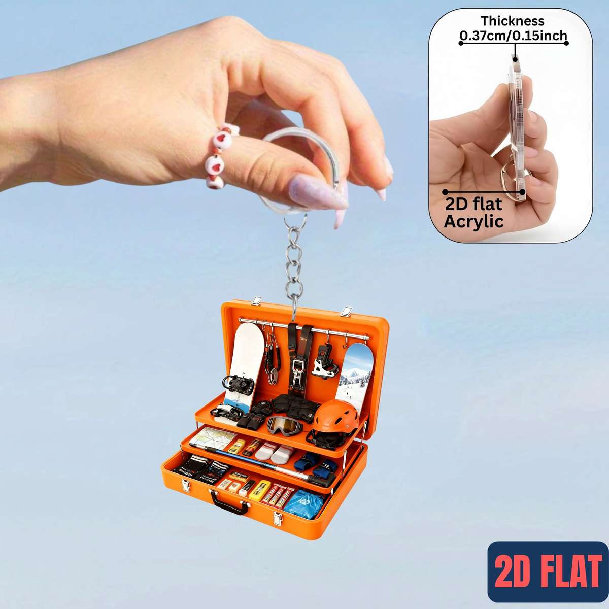 Keychain Ornament Items Orange
