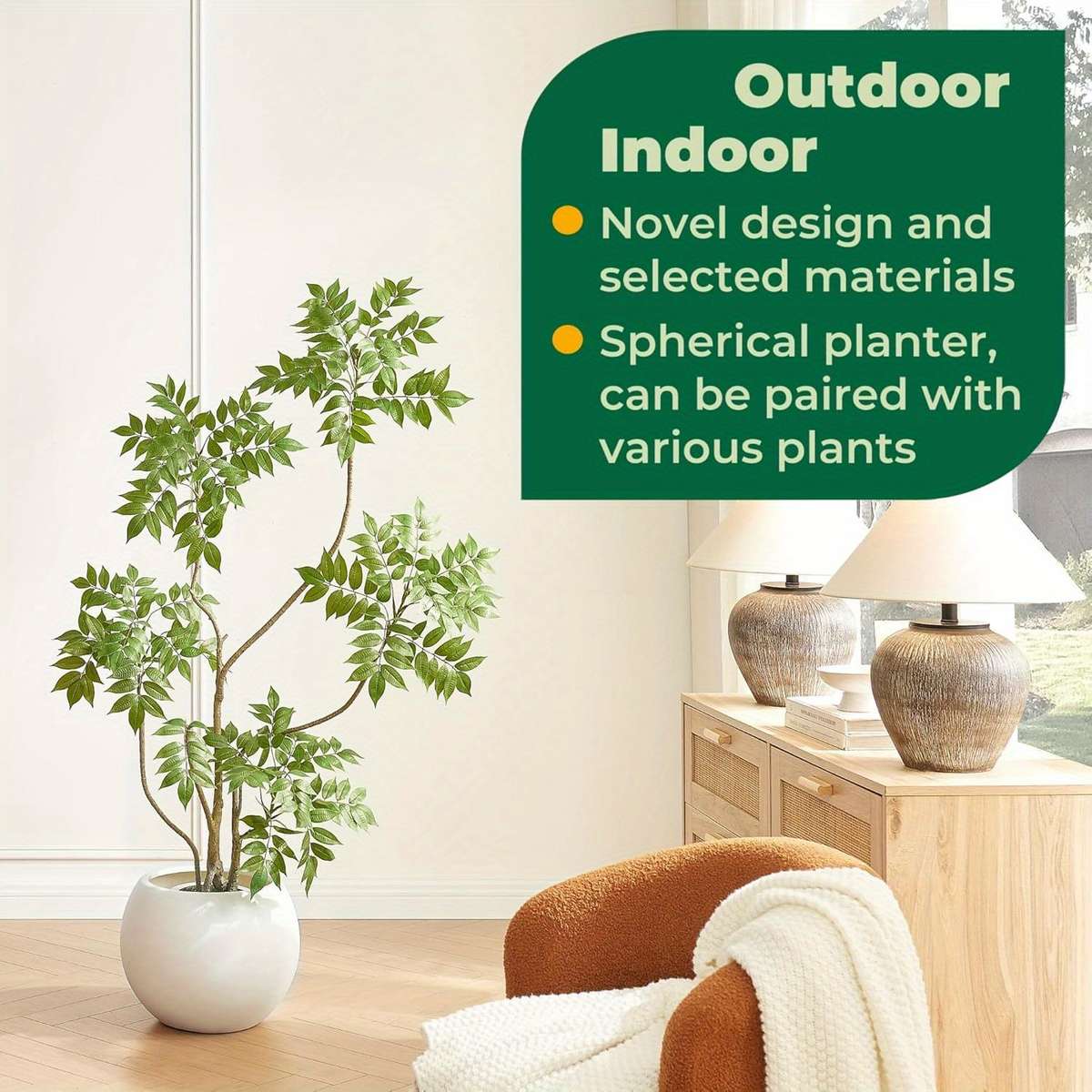 Flowerpot Color White Stylec5113 23X18Cm