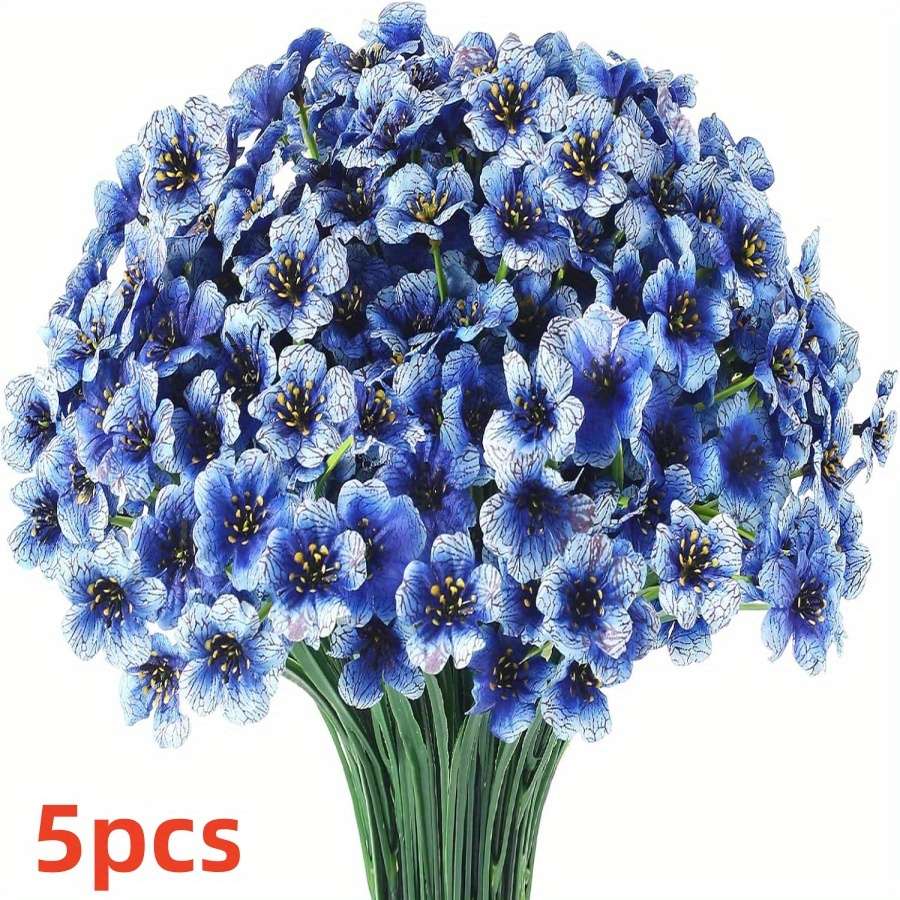 Simulated Flower Color Red Quantity5Pcs