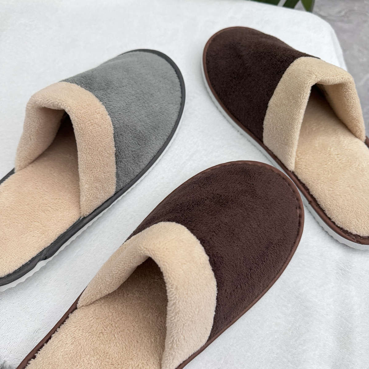 Cotton Slippers Color Grey Sizeuk 9.5