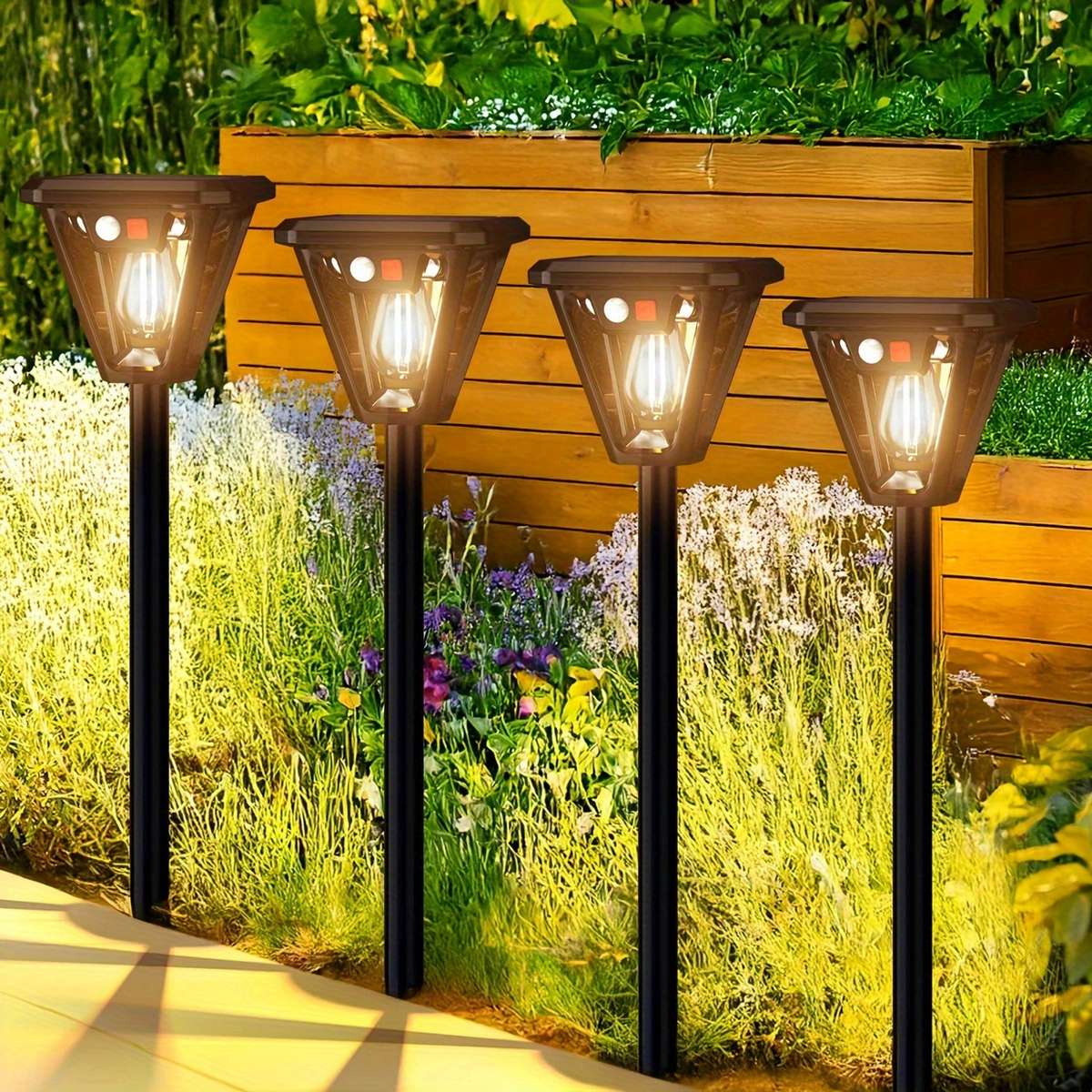 Solar Emergency Lights Color Black