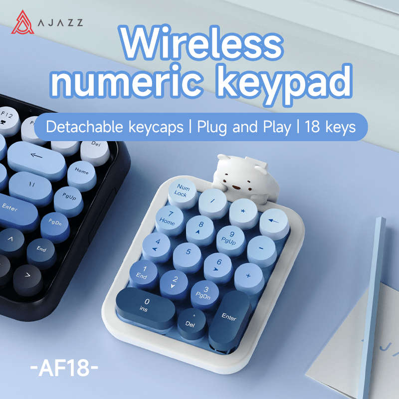AJAZZ 18-Key Wireless Keyboard Brown