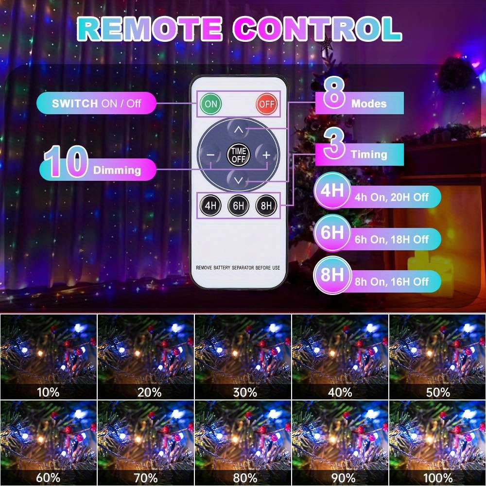 Christmas Lights Colored Light Size 20M 78.7In