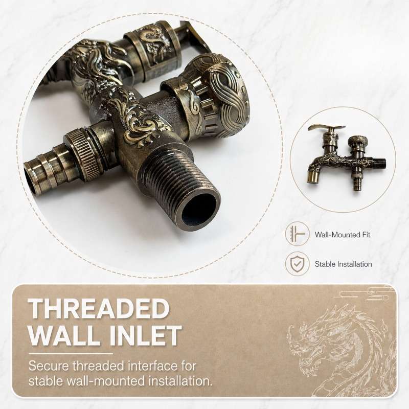 Faucet Dragon Embossed
