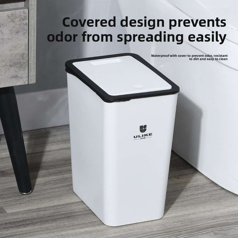 Garbage Can Color Coffee Brown Trash Can With Lid